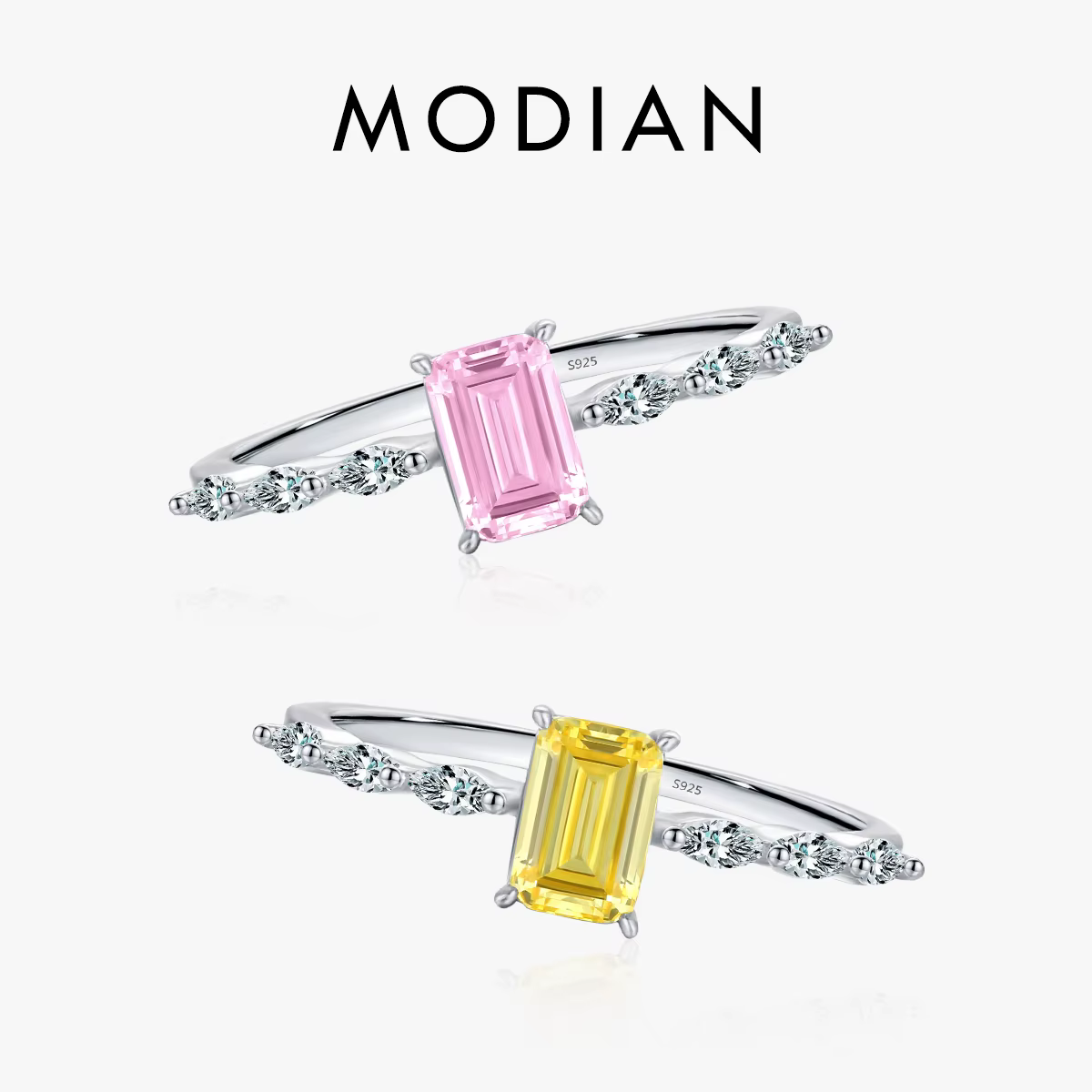 MODIAN – bague en argent Sterling 925 véritable