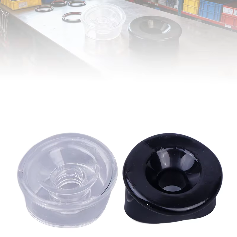 Anneau de cylindre confortable de précision ; Manchon d'étanchéité universel en silicone transparent/noir de qualité supérieure
