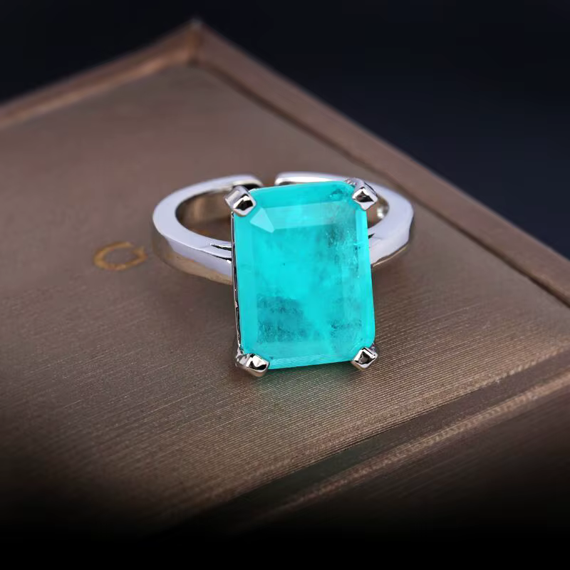 Bagues de luxe en argent regardé S925 pour femmes