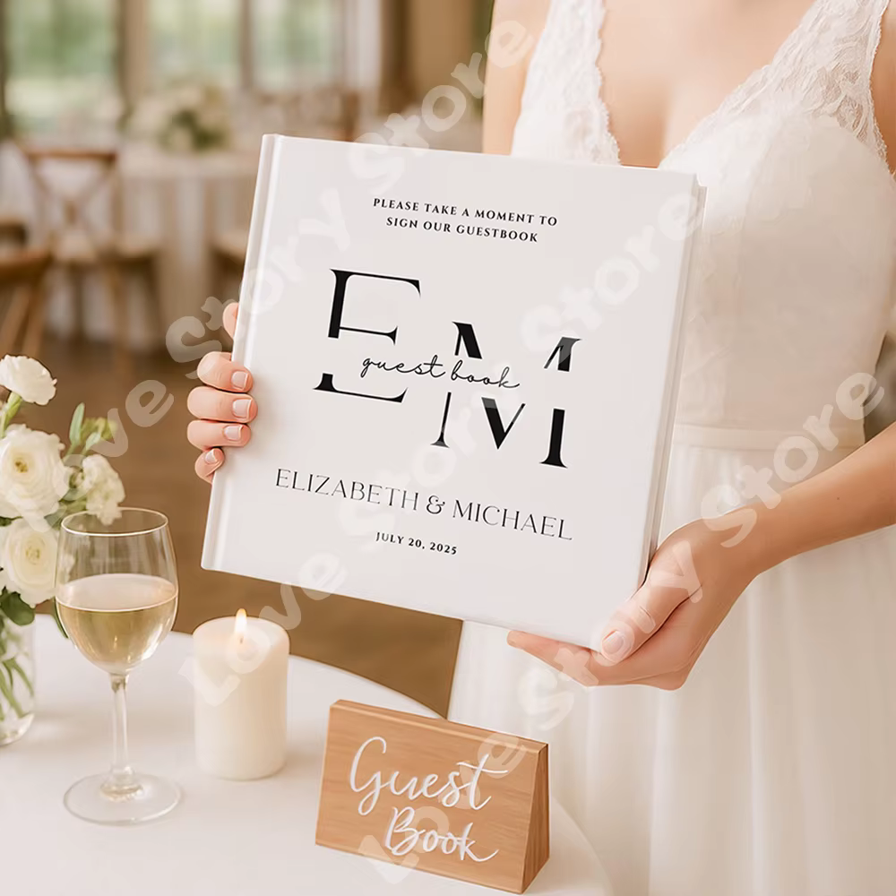 Livre d'or de mariage personnalisé