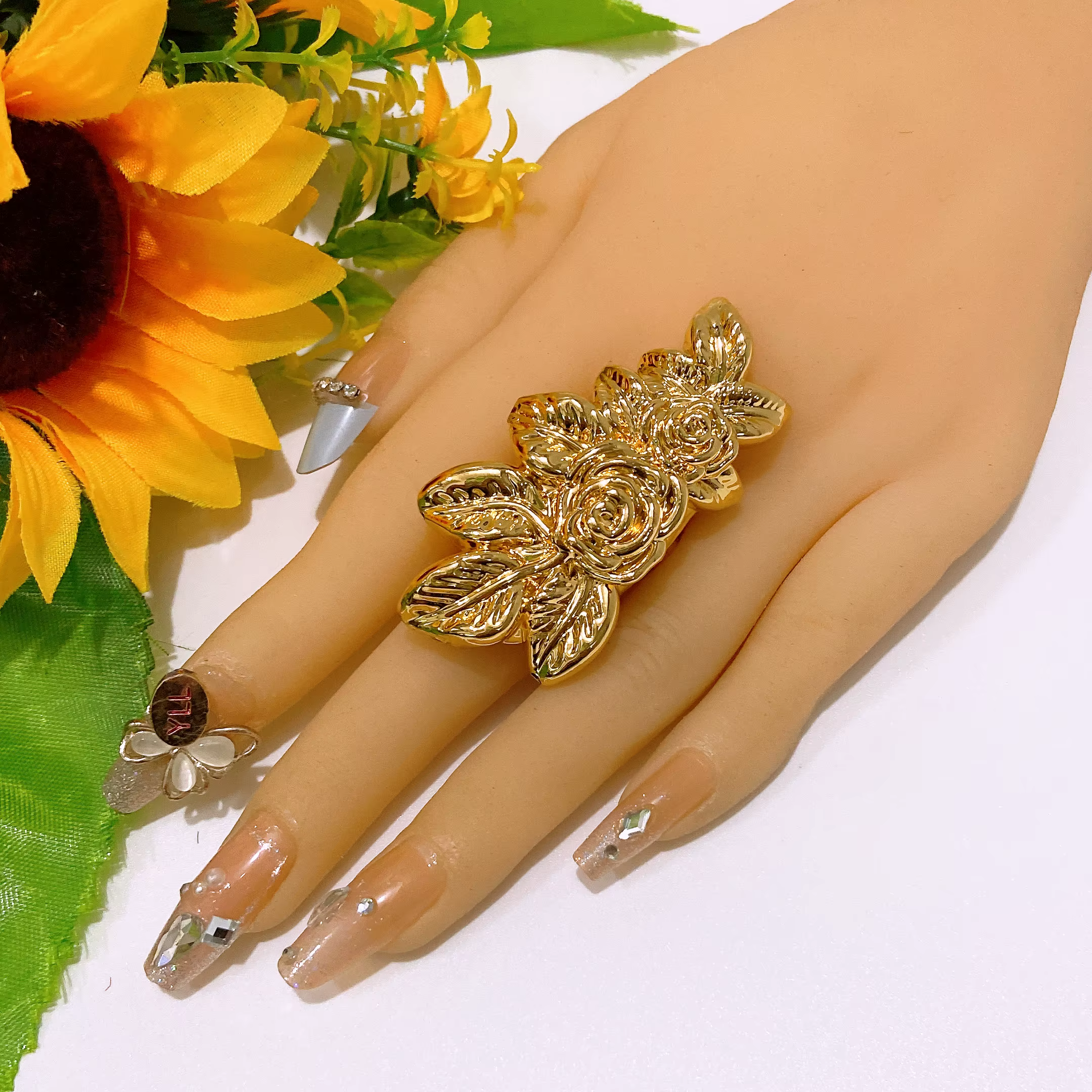 Bague plaquée or pour femmes