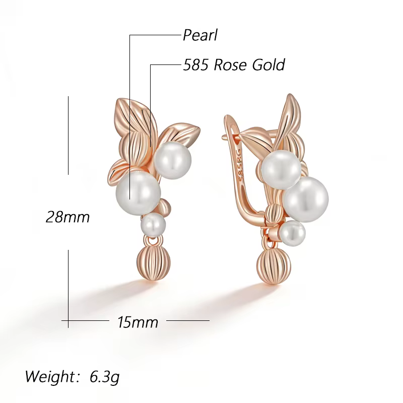 Kinel Boucles d'oreilles uniques en perles pour femmes