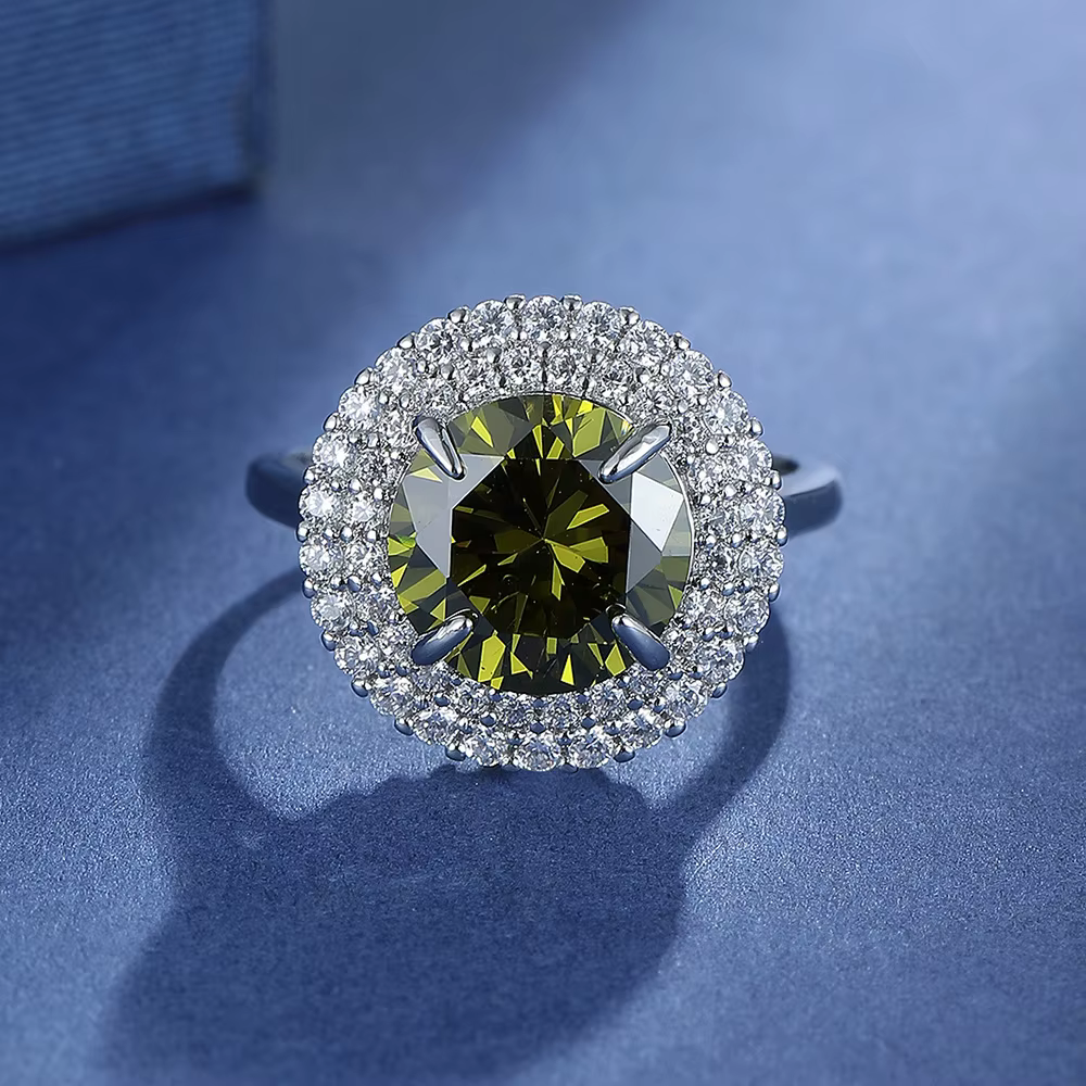 Bague péridot vert pour femmes