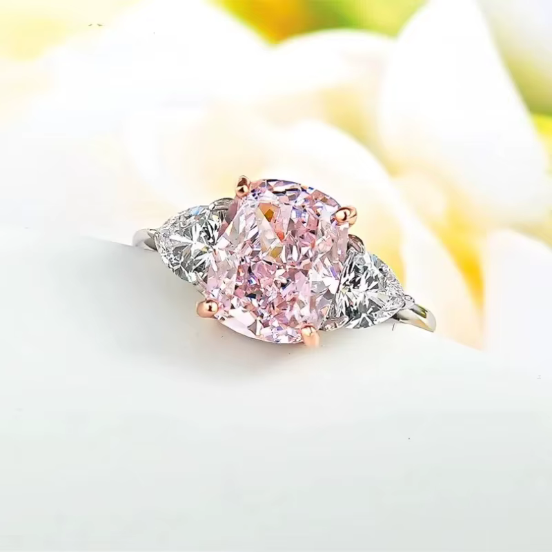 Bagues de luxe en diamant rose 4CT