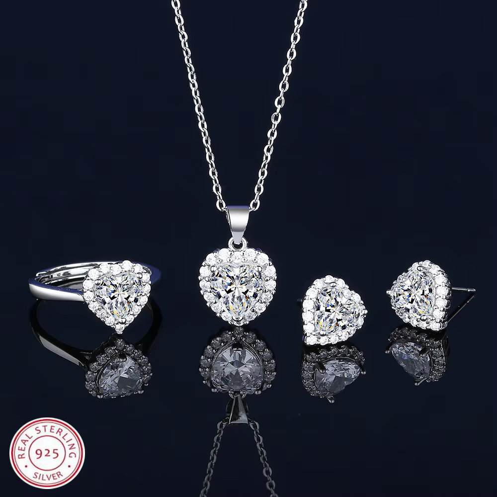 Solitaire Lab – ensemble de bijoux en diamant