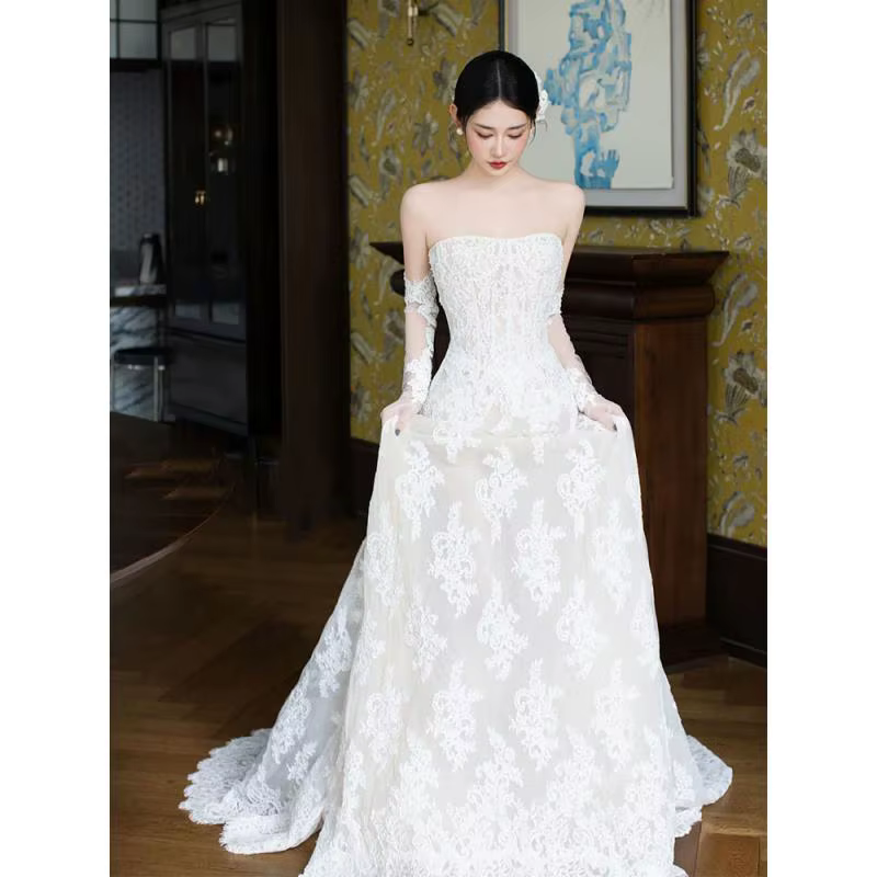 Robe de mariée trapèze