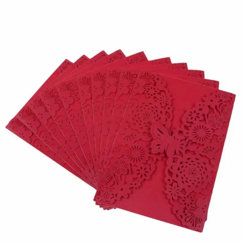 Carte d'invitation 3D papillon