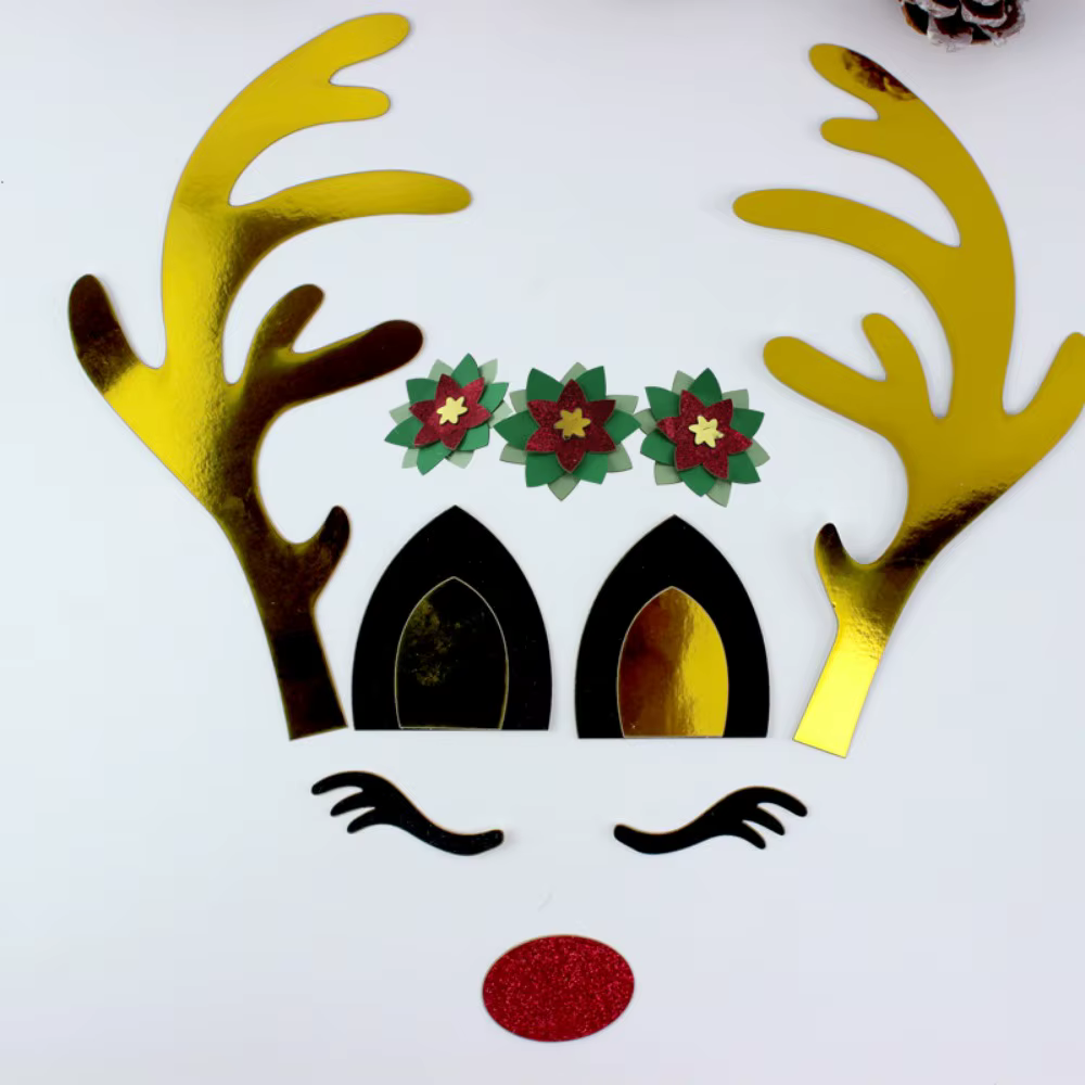 Décoration de gâteau en bois de cerf endormi pour Halloween