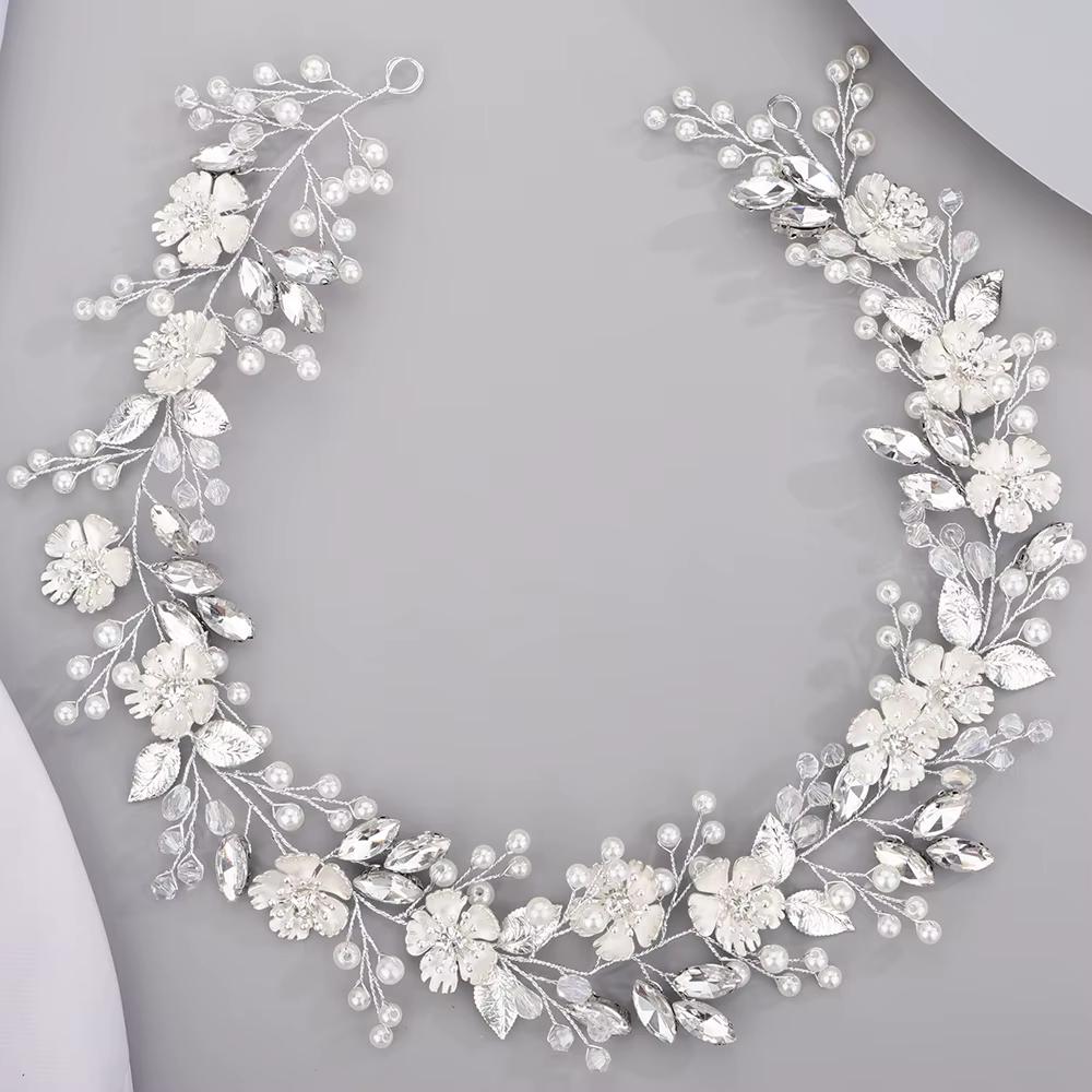 Accessoires de cheveux de mariée en perles