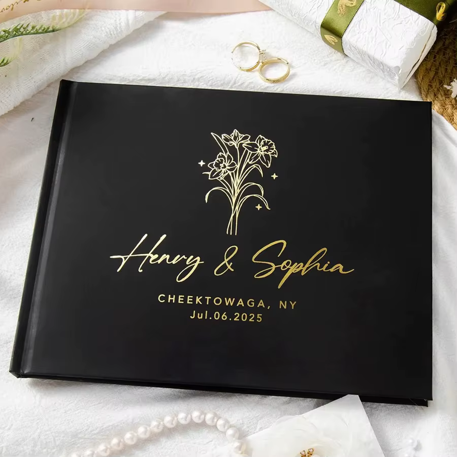 Livre d'or de mariage personnalisé