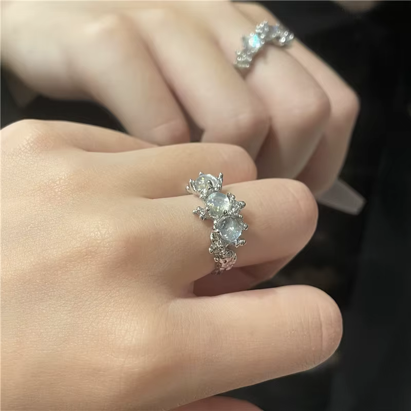 Bague ouverte en argent 925 pour femme