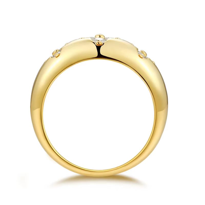 Bague en diamant Moissanite pour femme