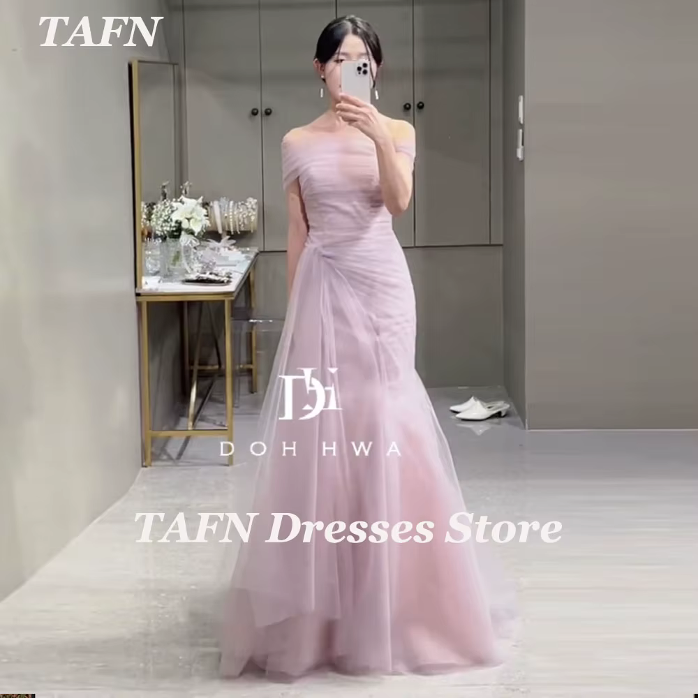 TAFN – robe de mariée rose élégante