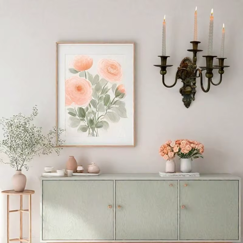 Appliques murales pour bougies