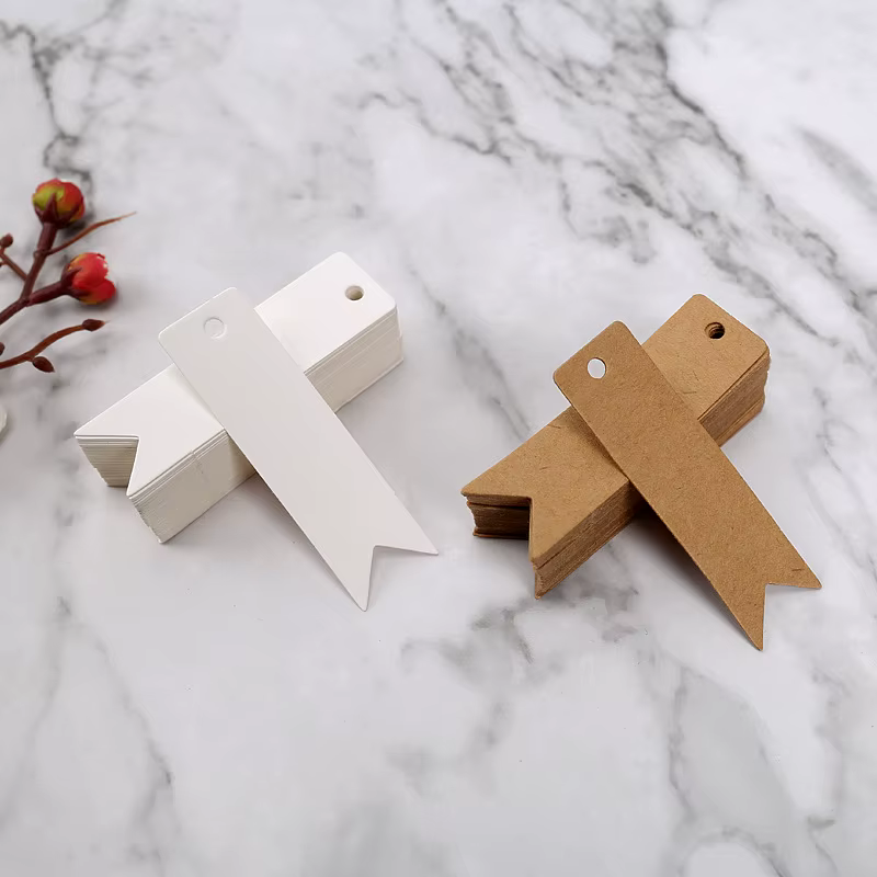 Étiquettes de remerciement vierges 2x7cm
