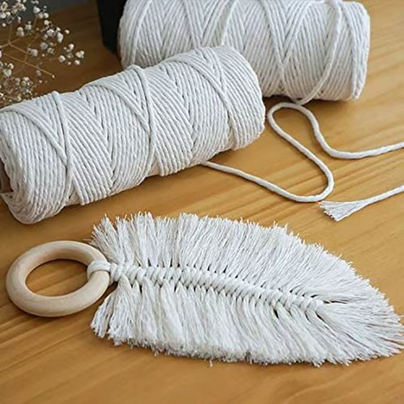 1 ensemble de cordes en coton pour macramé