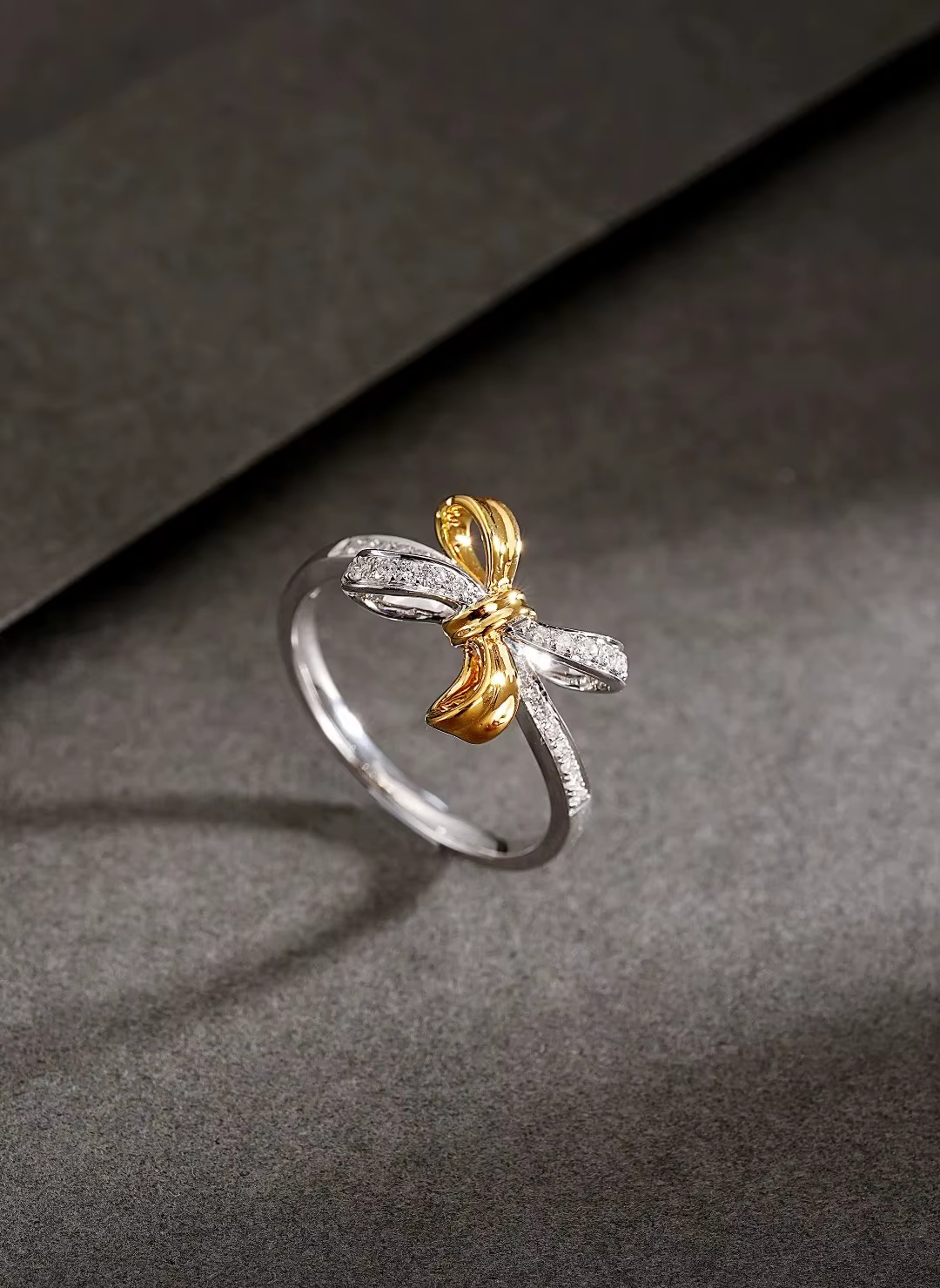 Bague papillon plaquée argent 925 pour femme