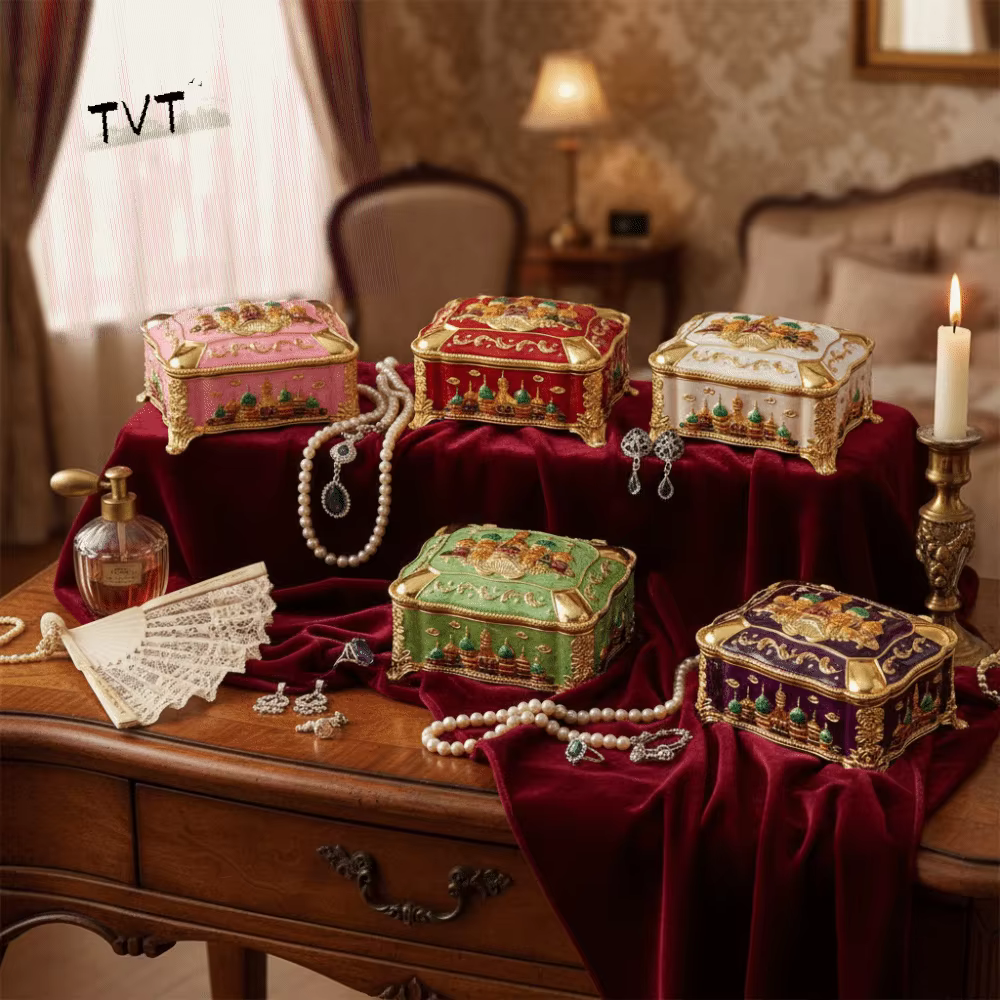 Mini boîte de rangement portable pour bijoux