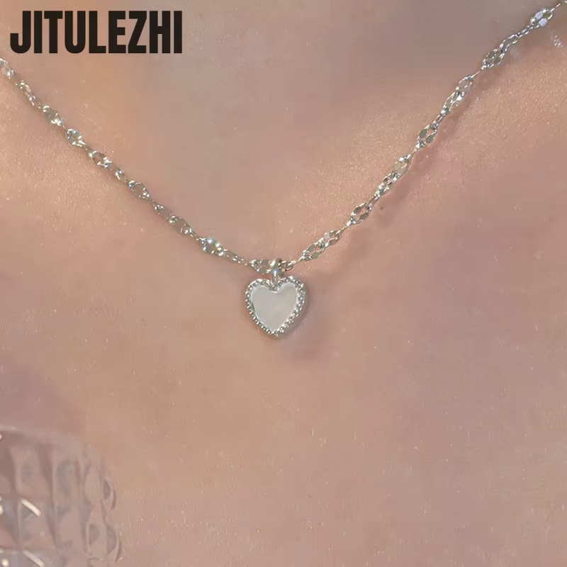 Collier pendentif en argent Sterling 925 pour femmes