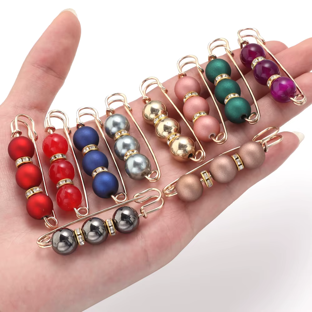 Broche en Imitation de perles et strass