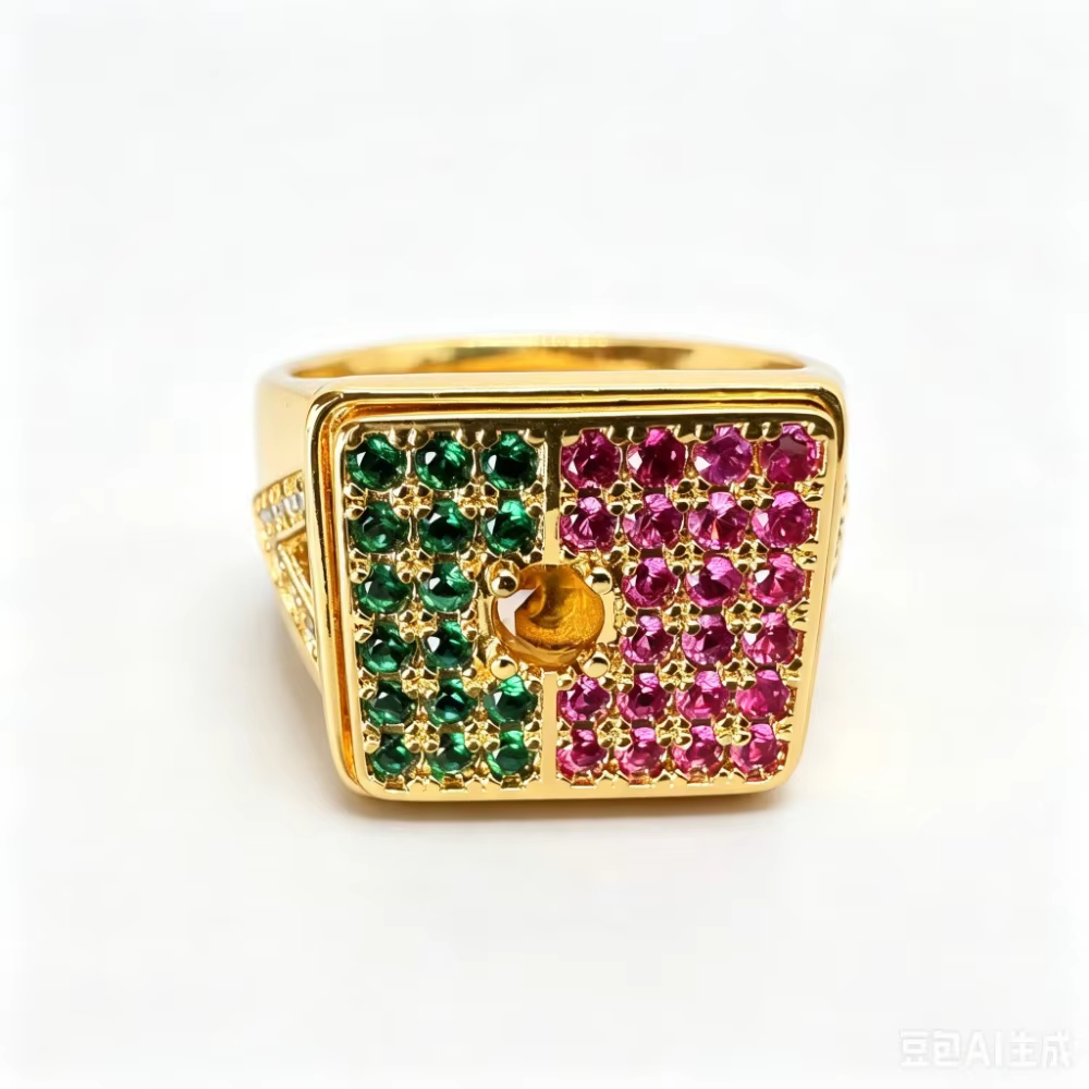 Bague magnétique inspirée du drapeau du Portugal
