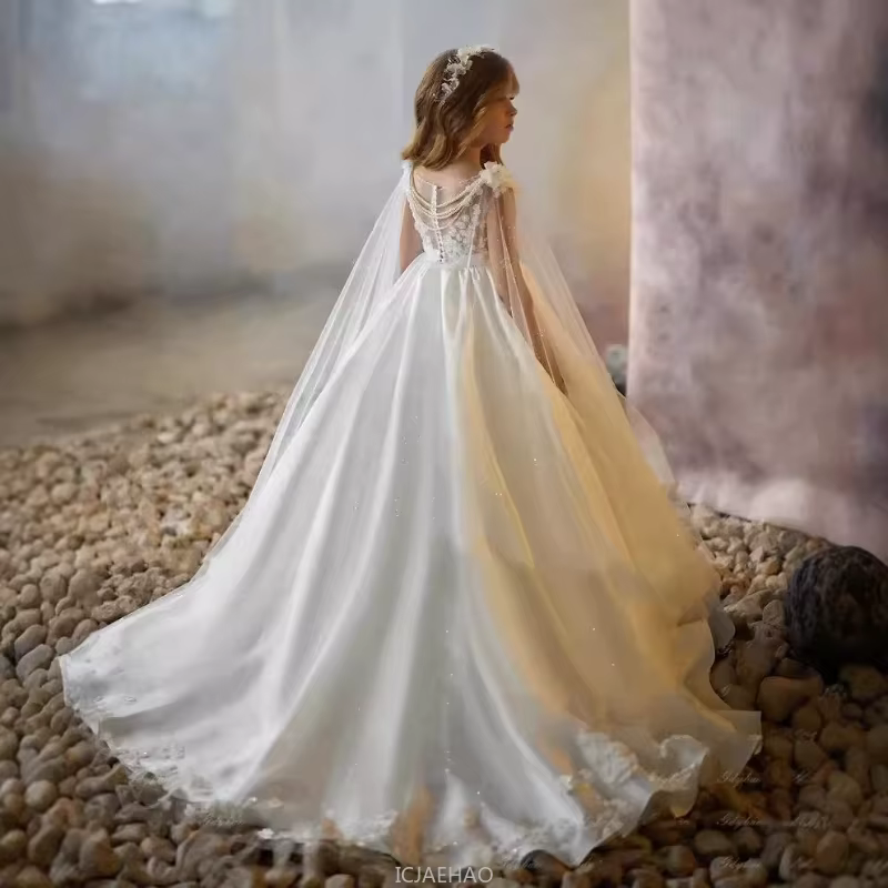 Robe de mariage blanche pour filles