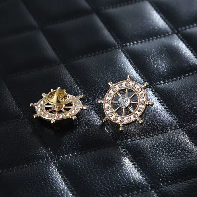 Broche de gouvernail style marine en alliage