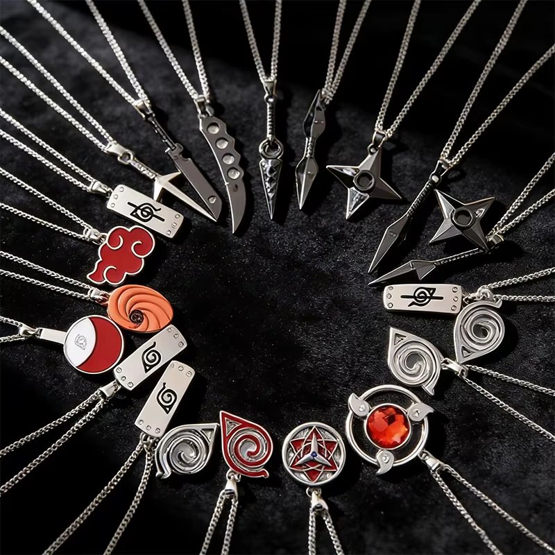 20 styles de colliers Naruto en alliage