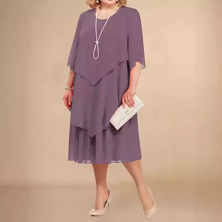 Robe de mariée en mousseline grande taille