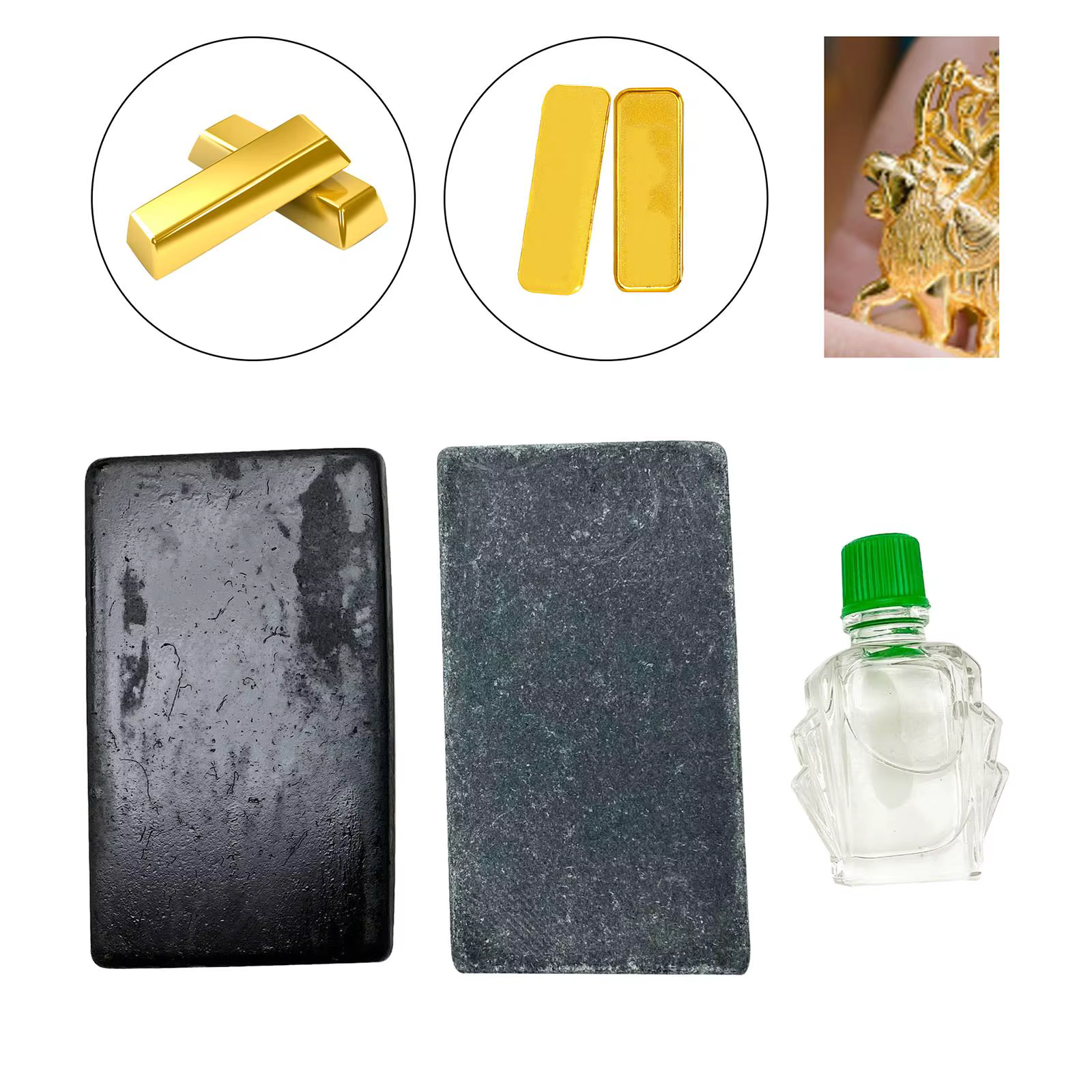 Kit de Test d'acide de pierre de Test d'or