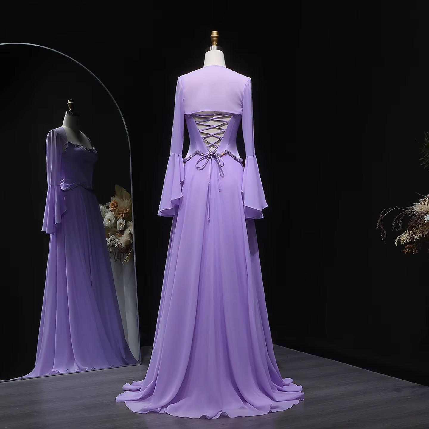 Sharon Said – robe de soirée élégante lilas
