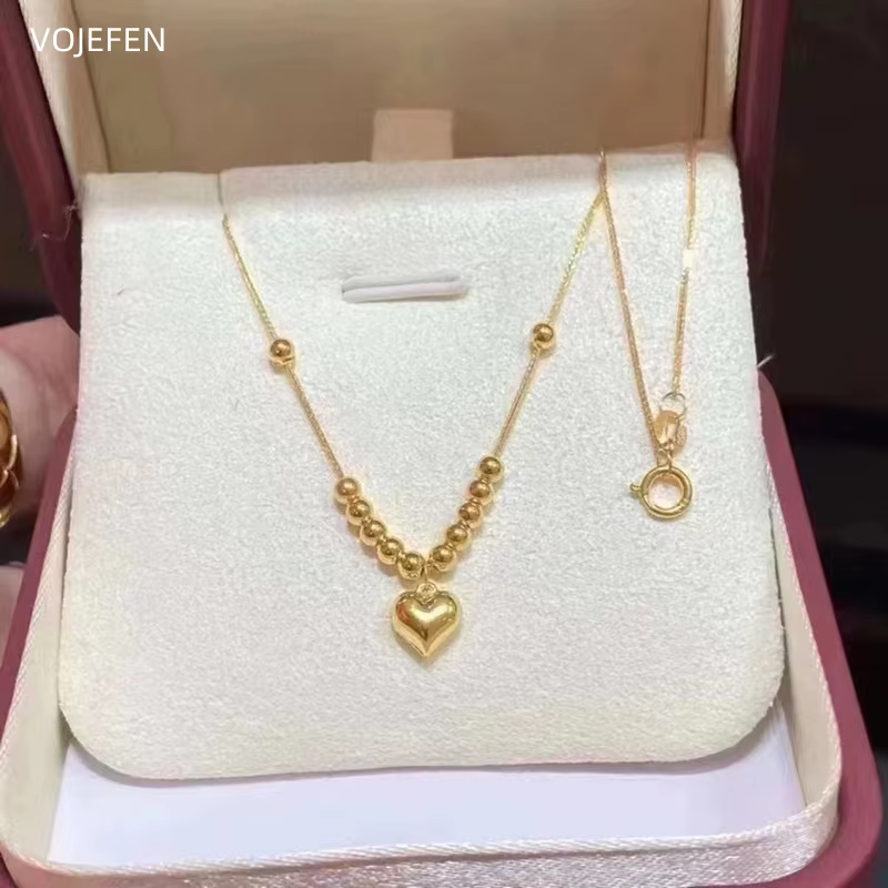Ensembles de bijoux en or véritable 18 carats pour femmes