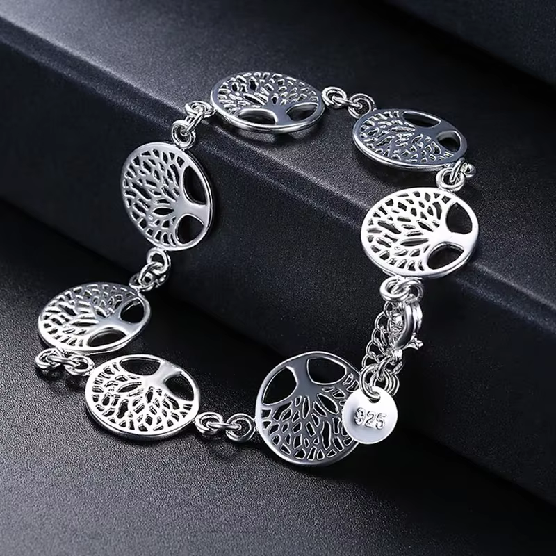 Nouveau Bracelet en argent Sterling 925 arbre de vie