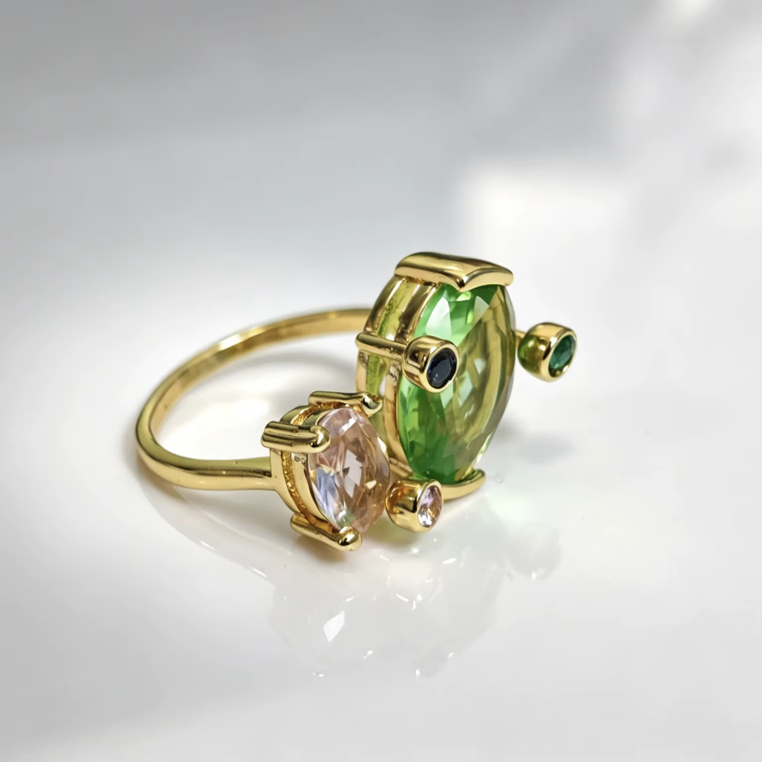 Bague pour femme en deux tons