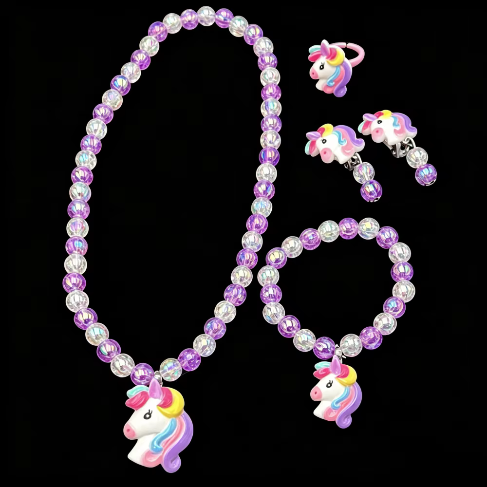 Ensemble de bijoux licorne pour enfants