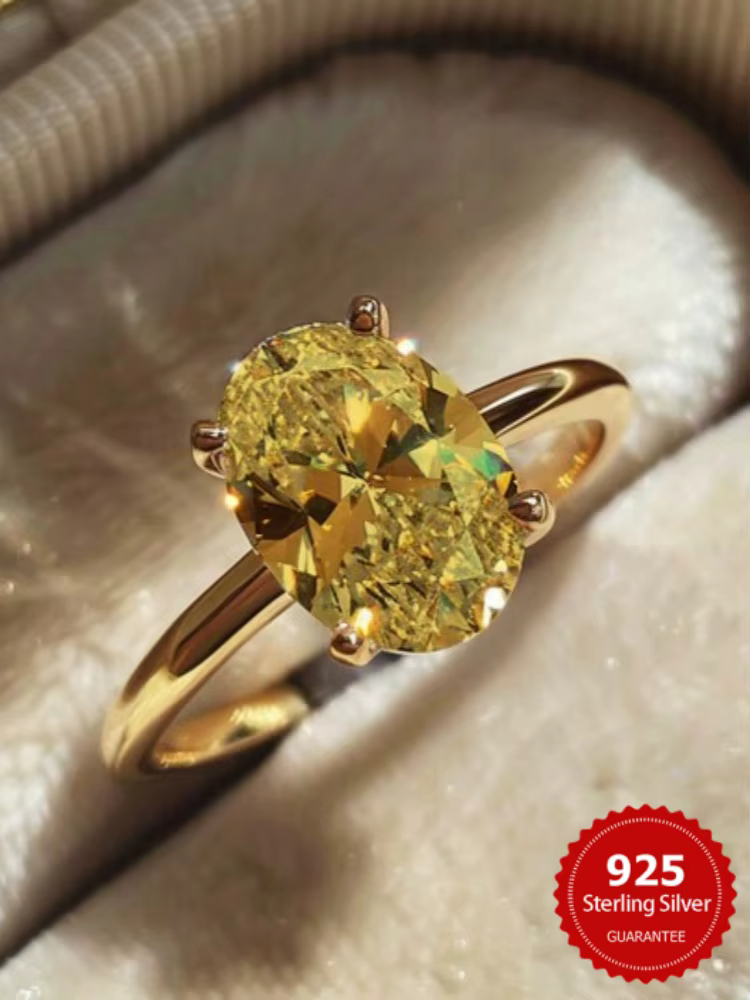 Bague en argent Sterling 925 et zircone 1-3CT
