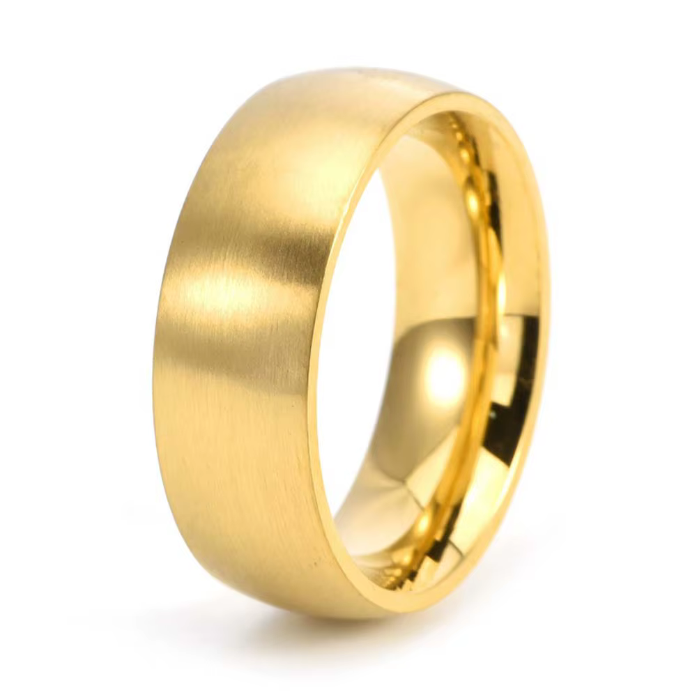 Bague en acier titane pour hommes