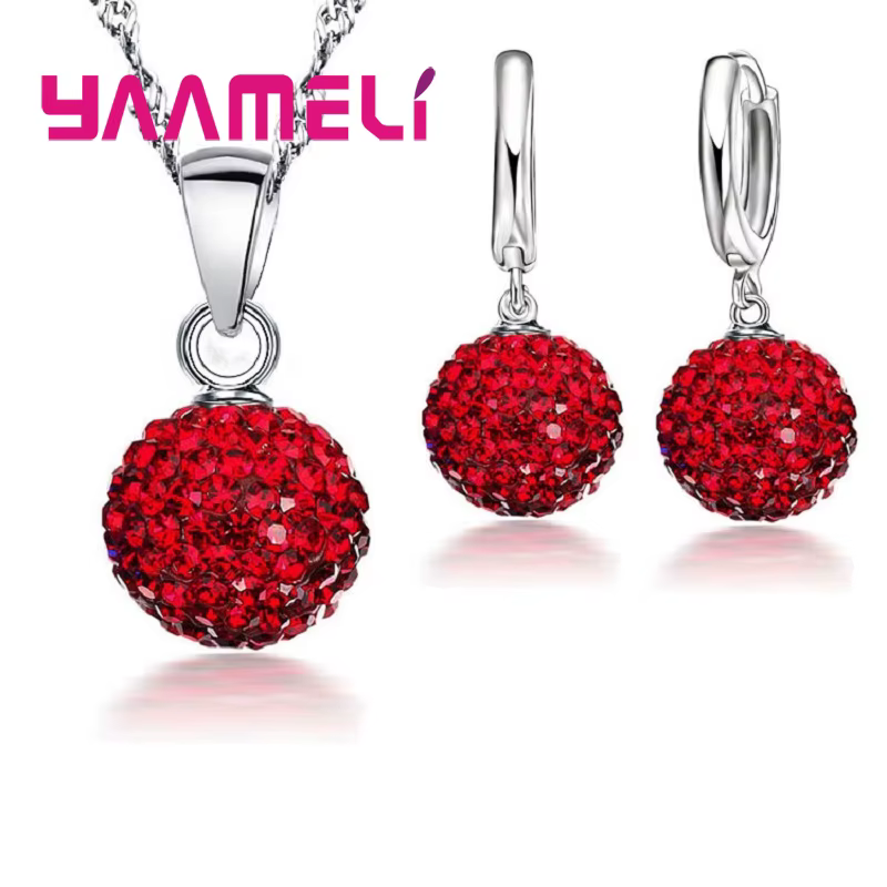 Ensembles de bijoux en argent regardé 925 pour femmes et filles
