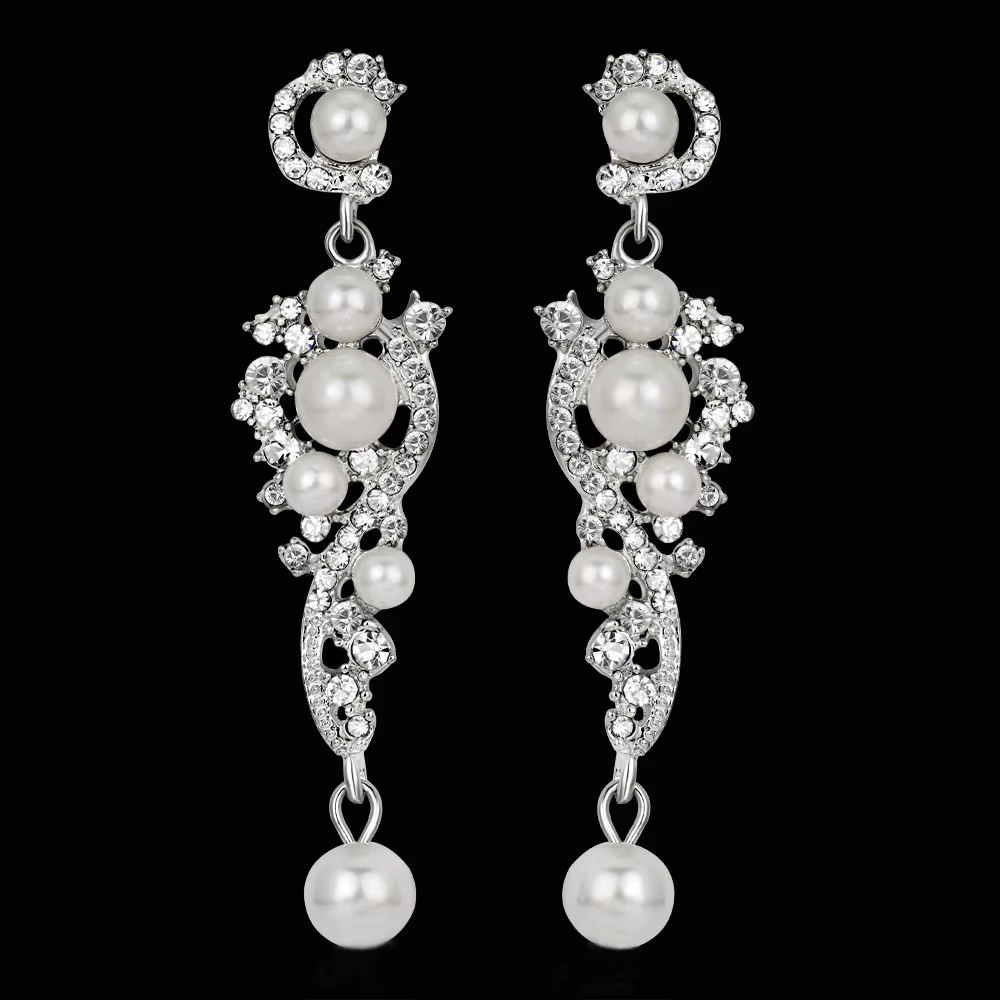 BLIJERY – boucles d'oreilles longues élégantes en perles simulées