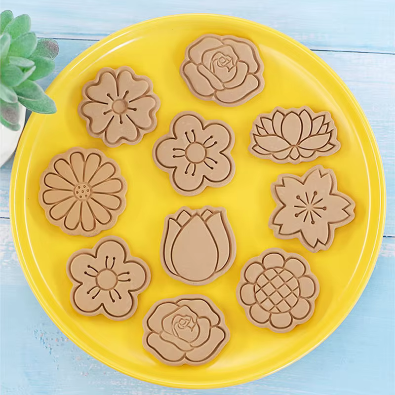 8 pièces/ensemble emporte-pièces en forme de fleur florale Rose Lotus