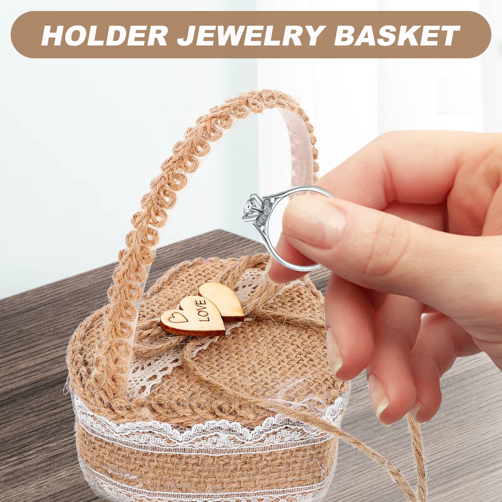 Panier à bagues de Couple