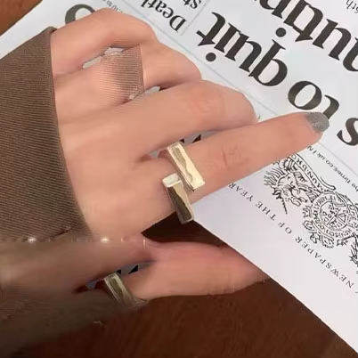 BF CLUB – bagues de câlin couleur argent pour femmes