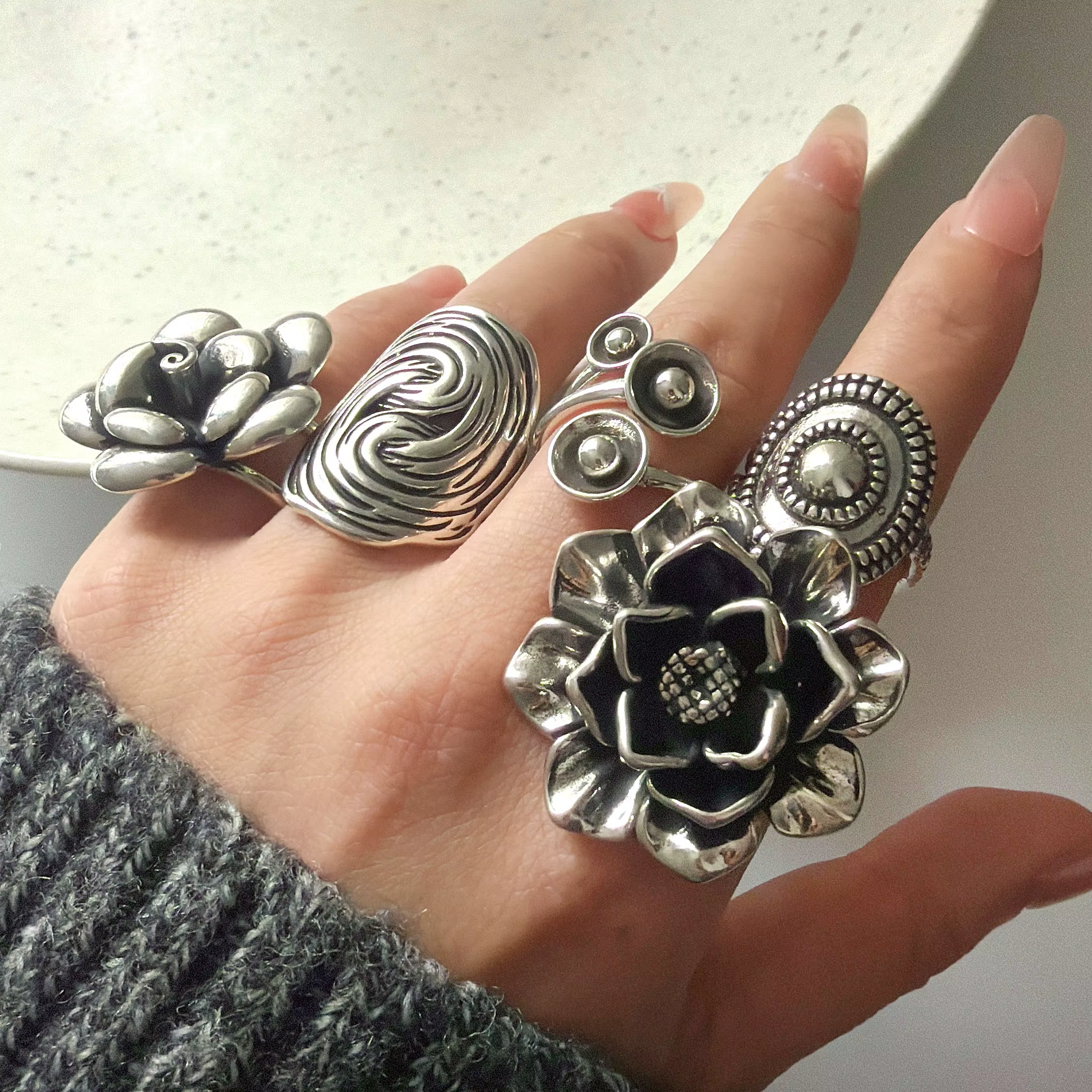 Bagues en argent Sterling 925 pour femmes
