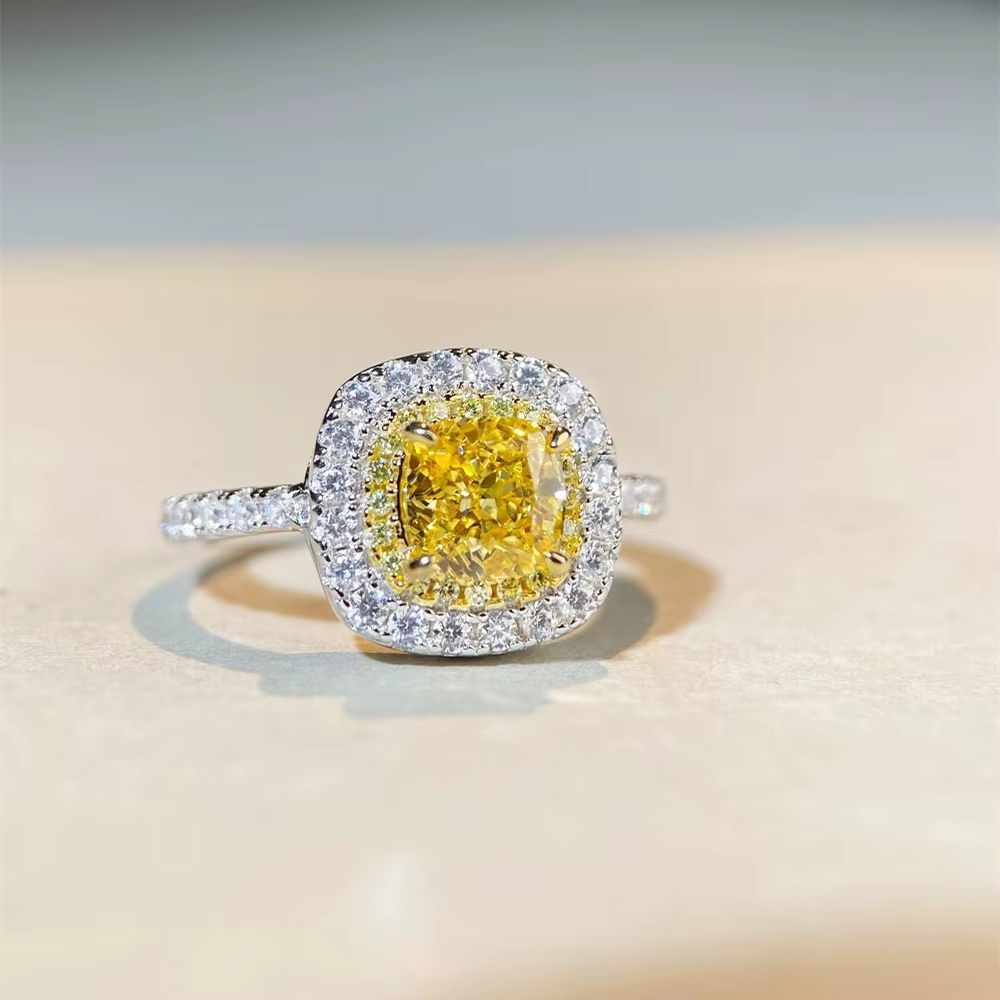 Bague en or blanc massif 18 carats AU750
