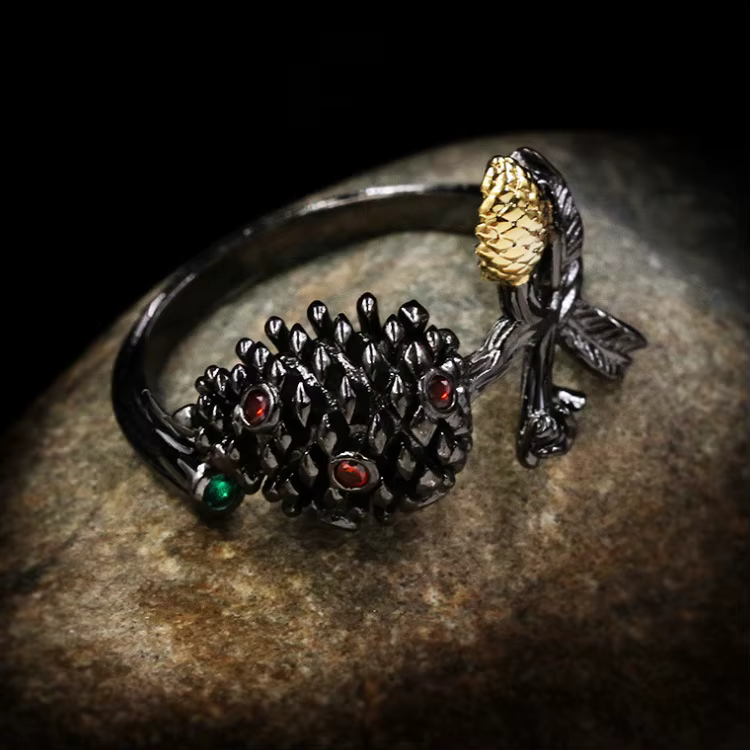 Ensemble de bijoux en or noir exquis