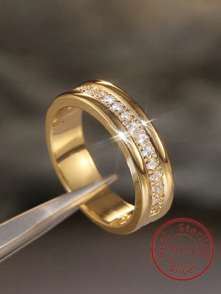 Bague avancée en argent Sterling 925 pour femmes