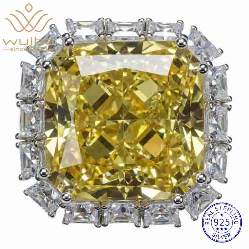 WUIHA – bague Cocktail Vintage en argent Sterling 100% 925