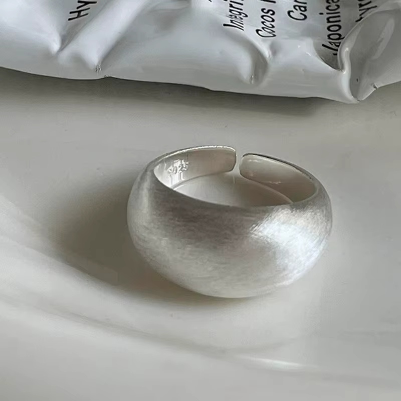 Bague en Satin épais brossé mat pour femmes
