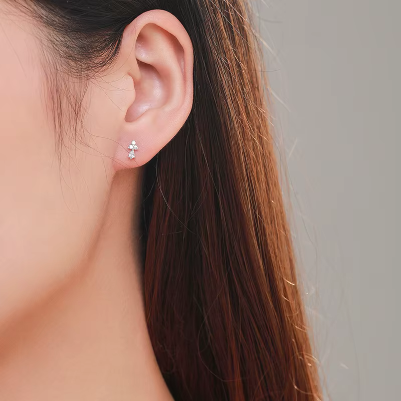 Ailmay-Boucles d'oreilles géométriques minimalistes pour femme