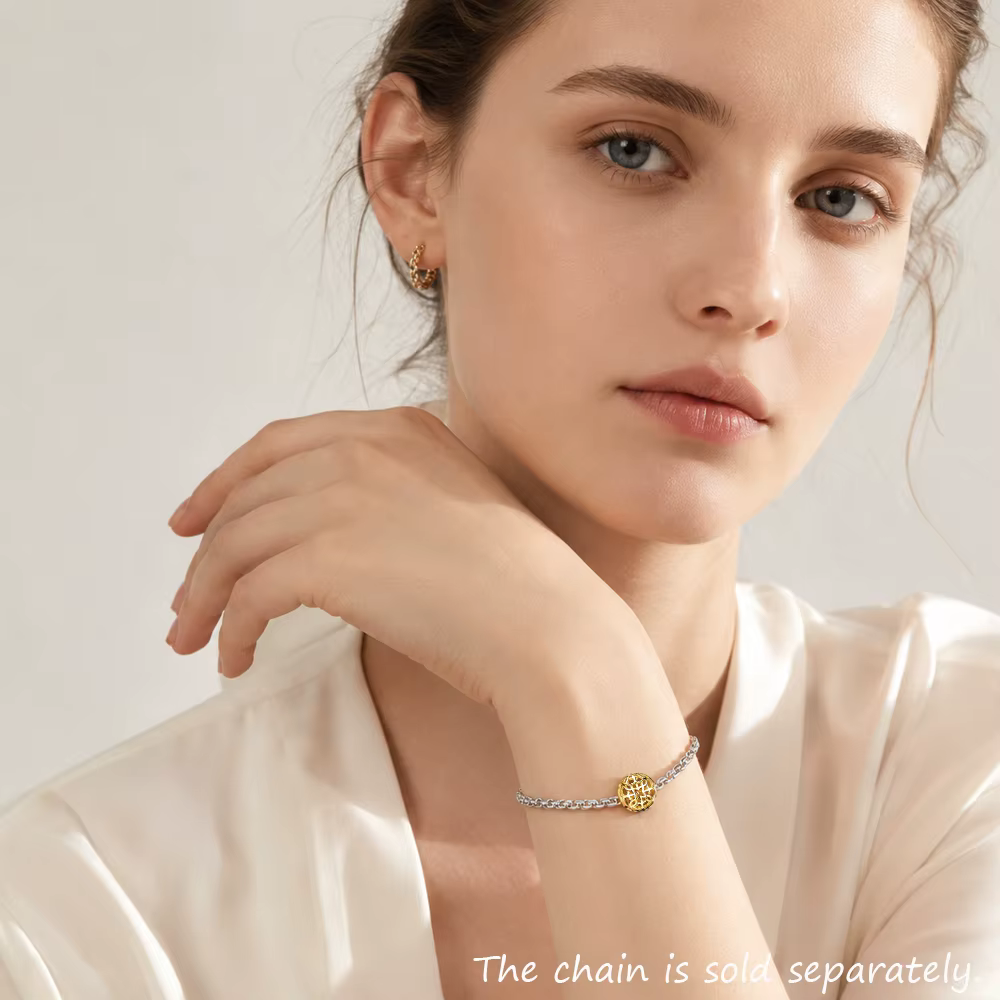 Perle de charme arabe en argent regardé 925 pour hommes et femmes